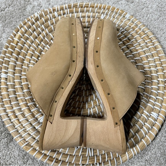 Madewell Women’s The Ayanna Clogs Mules Nubuck Leather Boho in Acorn Size 7 - Picture 8 of 16